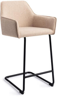 Barkruk 'Hofu' Arch Black, kleur Wild Walnut (zithoogte 65cm)