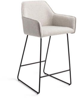 Barkruk 'Hofu' Slide Black, kleur Checkers Charm (zithoogte 65cm)