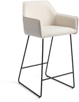 Barkruk 'Hofu' Slide Black, kleur Enoki (zithoogte 65cm)