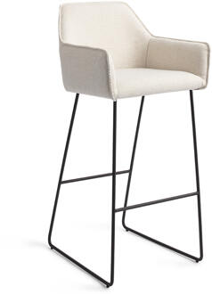 Barkruk 'Hofu' Slide Black, kleur Enoki (zithoogte 75cm)