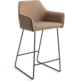 Barkruk 'Hofu' Slide Black, kleur French Toast (zithoogte 65cm)