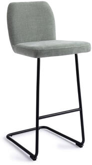 Barkruk 'Ikata' Arch Black, kleur Breezy Blue (zithoogte 75cm)