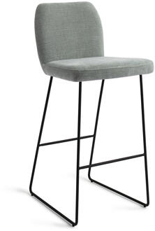 Barkruk 'Ikata' Slide Black, kleur Breezy Blue (zithoogte 75cm)