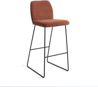 Barkruk 'Ikata' Slide Black, kleur Cosy Copper (zithoogte 75cm)