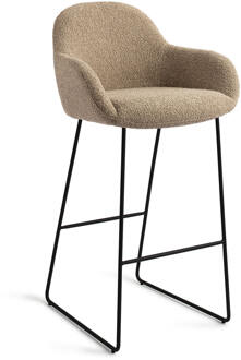 Barkruk 'Kushi' Slide Black, kleur Moss Meadow (zithoogte 77cm)