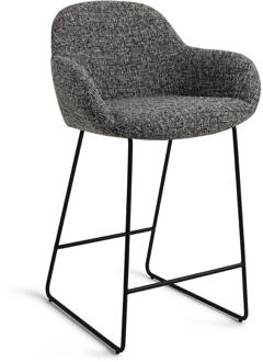 Barkruk 'Kushi' Slide Black, kleur Skyfall (zithoogte 67cm)