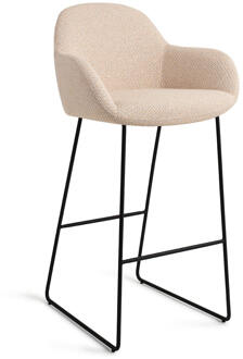 Barkruk 'Kushi' Slide Black, kleur Trouty Tinge (zithoogte 77cm)