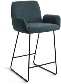 Barkruk 'Misaki' Slide Black, kleur Merry Mermaid (zithoogte 65cm)