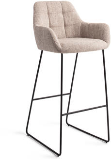 Barkruk 'Noto' Slide Black, kleur Biscuit Beach (zithoogte 75cm)