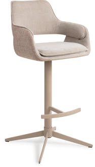 Barkruk 'Oketo' Draaibaar, kleur Driftwood Drive (zithoogte 75cm)