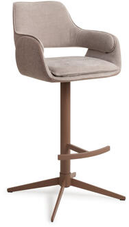 Barkruk 'Oketo' Draaibaar, kleur No Grey Mouse (zithoogte 75cm)