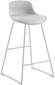 Barkruk 'Pelle' Kunststof, kleur Wit (zithoogte 76cm)