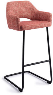 Barkruk 'Yanai' Arch Black, kleur Berry Bars (zithoogte 75cm)