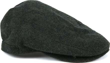 Barlow Flat Cap Herringbone Donkergroen