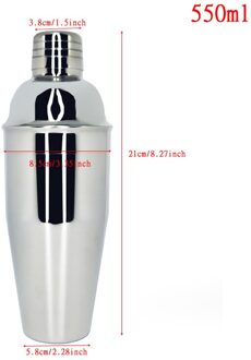 Barman Kit Met Stand Bar Set Cocktail Shaker Set Voor Drink Mengen-Bar Gereedschap Boston Shaker Beste Barman Kit voor Beginners 550ML