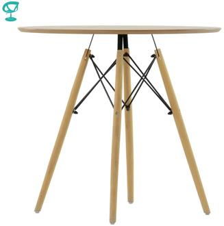 Barneo T-8 Veneer Interior Dinner Table Bar Table Kitchen Furniture Dining Table color wood free shipping in Russia