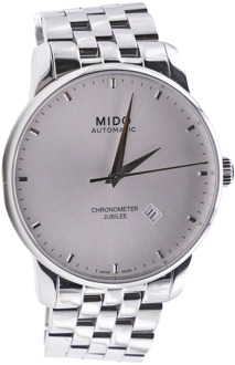 Baroncelli Automatisch Zilveren Wijzerplaat Horloge Mido , Gray , Heren - ONE Size