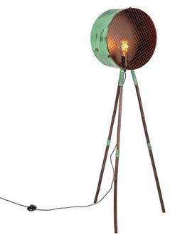 barrel - Vloerlamp met lampenkap - 1 lichts - H 1430 mm - Groen