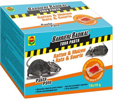 Barrière Radikal Toxa Pasta Ratten en Muizen 15X10GR
