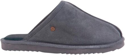 Barron Suede Heren Pantoffels - Dark grey - Maat 41