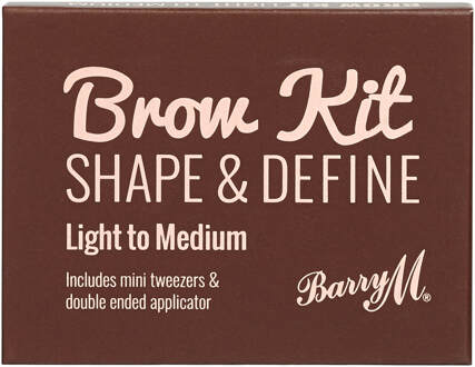 Barry M - Brow Kit Eyebrow Set - Set And Eyebrow Palette 4.5G Light - Medium