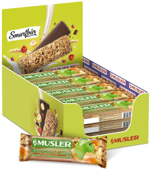 Bars muesli-Apple with honey, Musler 30g., (25 PCs)