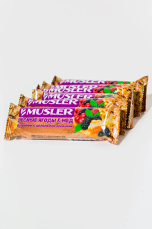 Bars muesli berries and honey, Musler 30g., (6 pcs)