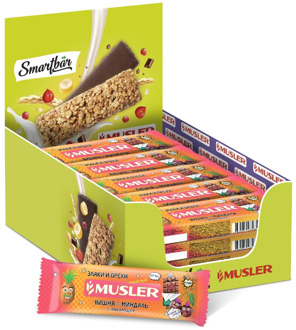 Bars muesli-Cherry, Almond with chocolate, Musler 30g., (25 PCs)
