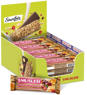 Bars Muesli Cranberry, cherry and honey, Musler 30g., (25 PCs)