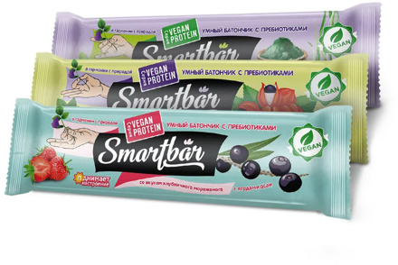 Bars Musley "assorted", smartbar protein vegan 30g., (6 pcs)