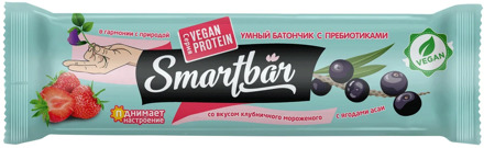 Bars Musley strawberry ice cream, smartbar protein vegan 30g., (25 PCs)