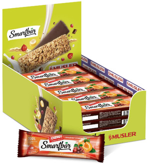 Bars Musley-with cranberry and apricot and with guarana extract, smartbar energy 25g., (25 PCs)