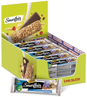 Bars Musley-with flax and sesame seeds, smartbar slim 25g., (25 PCs)