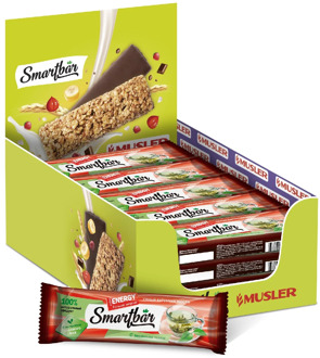 Bars Musley-with green tea, smartbar energy 25g., (25 PCs)