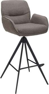 Barstoel Bowie met arm zithoogte 80cm Brown