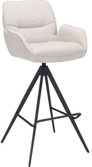 Barstoel Bowie met arm zithoogte 80cm Naturel