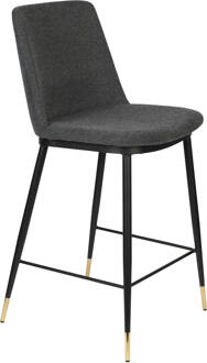 Barstoel 'Younes' kleur Donkergrijs (zithoogte 65cm)