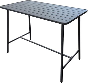 Bartafel Lily Staal Antraciet 130x71x95cm