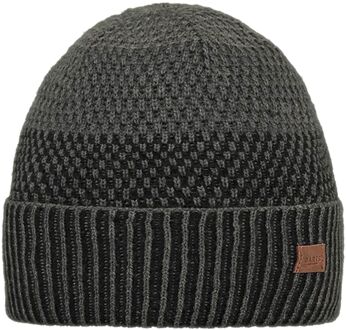Barts Miguen Beanie Heren donker groen - zwart - 1 SIZE