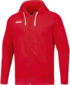 Base Jas Met Capuchon Rood Maat S