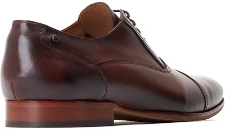 BASE LONDON Angelo Leren Zwarte Oxford Schoenen Voor Heren