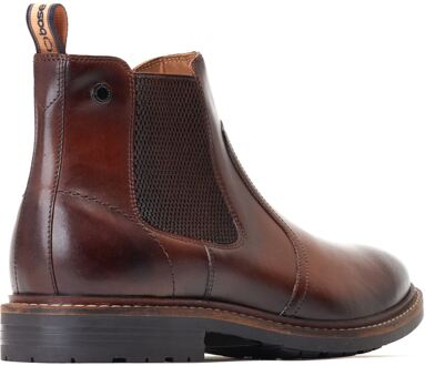 BASE LONDON Bloom Leren Herenlaarzen Burnt Brown Bruin