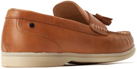 BASE LONDON Bonito Leren Herenpantoffels Burnt Tan Bruin - EU 47.5 / UK 12