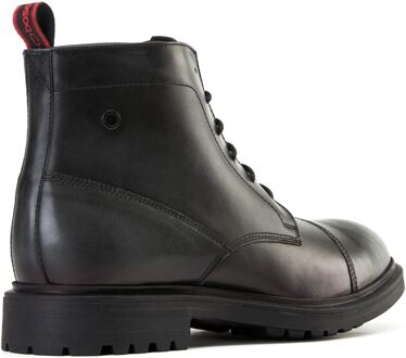 BASE LONDON Boulton Leren Heren Enkellaarzen Zwart - EU 44.5 / UK 10