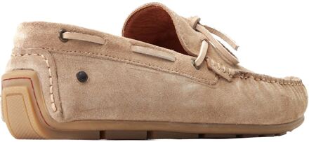 BASE LONDON Brooks Leren Heren Sand Loafers Camel - EU 43 / UK 9