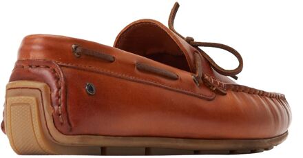 BASE LONDON Brooks Leren Herenpantoffels Burnt Tan Bruin - EU 44.5 / UK 10