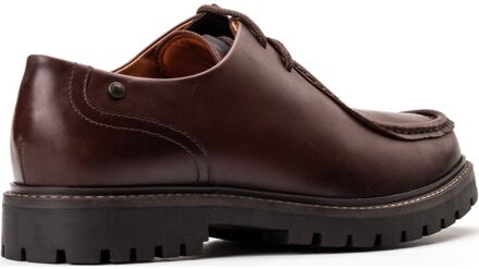 BASE LONDON Carbon Leren Heren Mocassins Bruine Schoenen