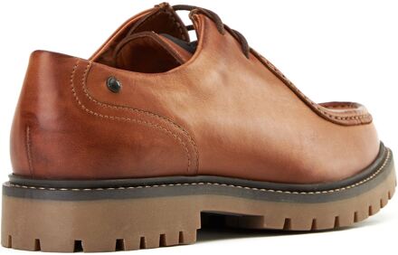 BASE LONDON Carbon Leren Heren Mocassins Schoenen In Tan Bruin