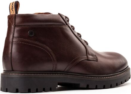 BASE LONDON Cobalt Leren Heren Bruine Enkellaarzen - EU 44.5 / UK 10