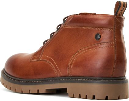 BASE LONDON Cobalt Leren Heren Enkellaarzen In Tan Bruin - EU 47.5 / UK 12